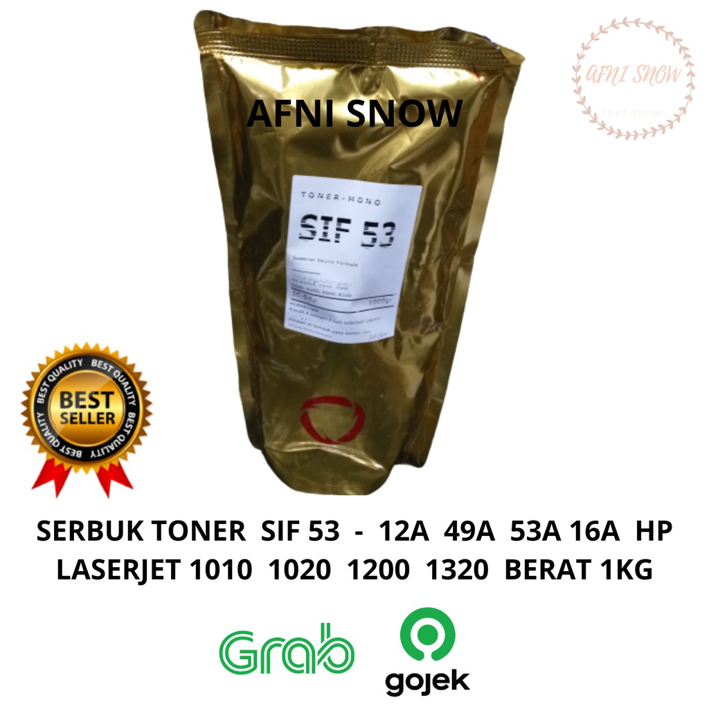 Serbuk Toner SIF 12A 53A 49A 29X