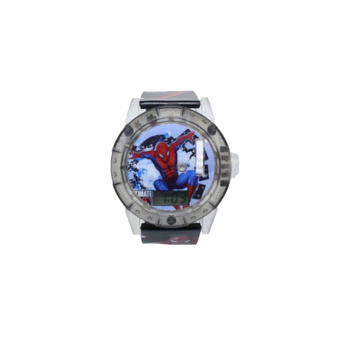 New Arrival JAM TANGAN ANAK LAKI LAKI MUSIK LASER PROYEKTOR SPIDERMAN LAMPU Low Price!