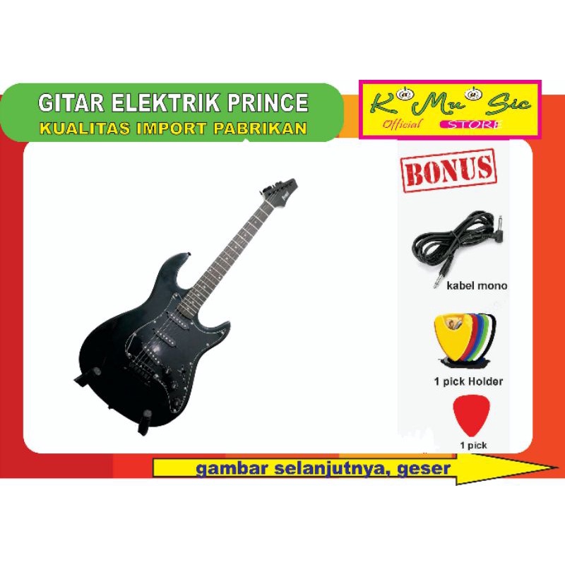 Gitar kualitas luar negeri PRINCE bonus aksesoris gitar