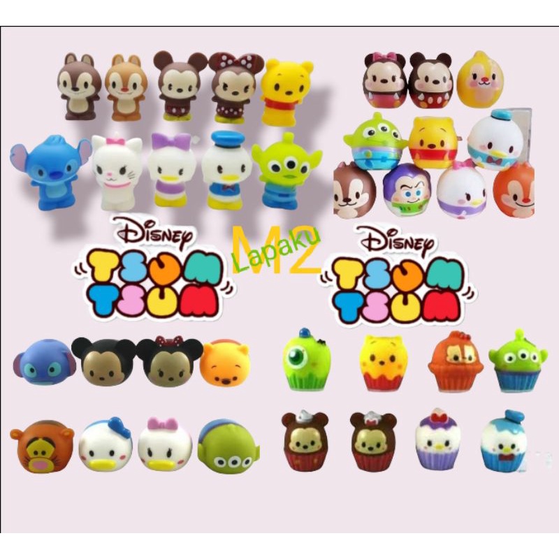 Figure Miniatur Hiasan kue ulang tahun Disney tsum-Tsum