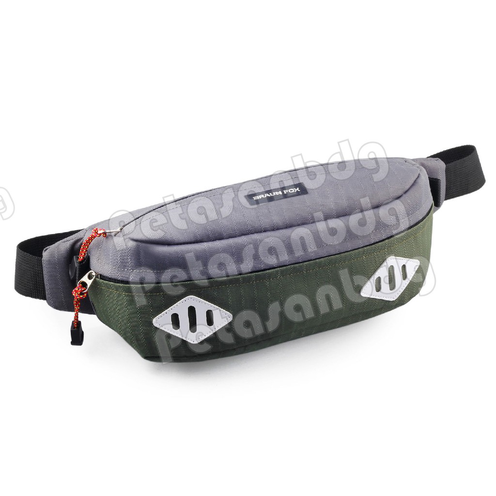 PTS -Tas Pinggang Pria / Tas Fashion Pria Elbrus Original Braun Fox SH - Tas Pinggang Cowok Terbaru