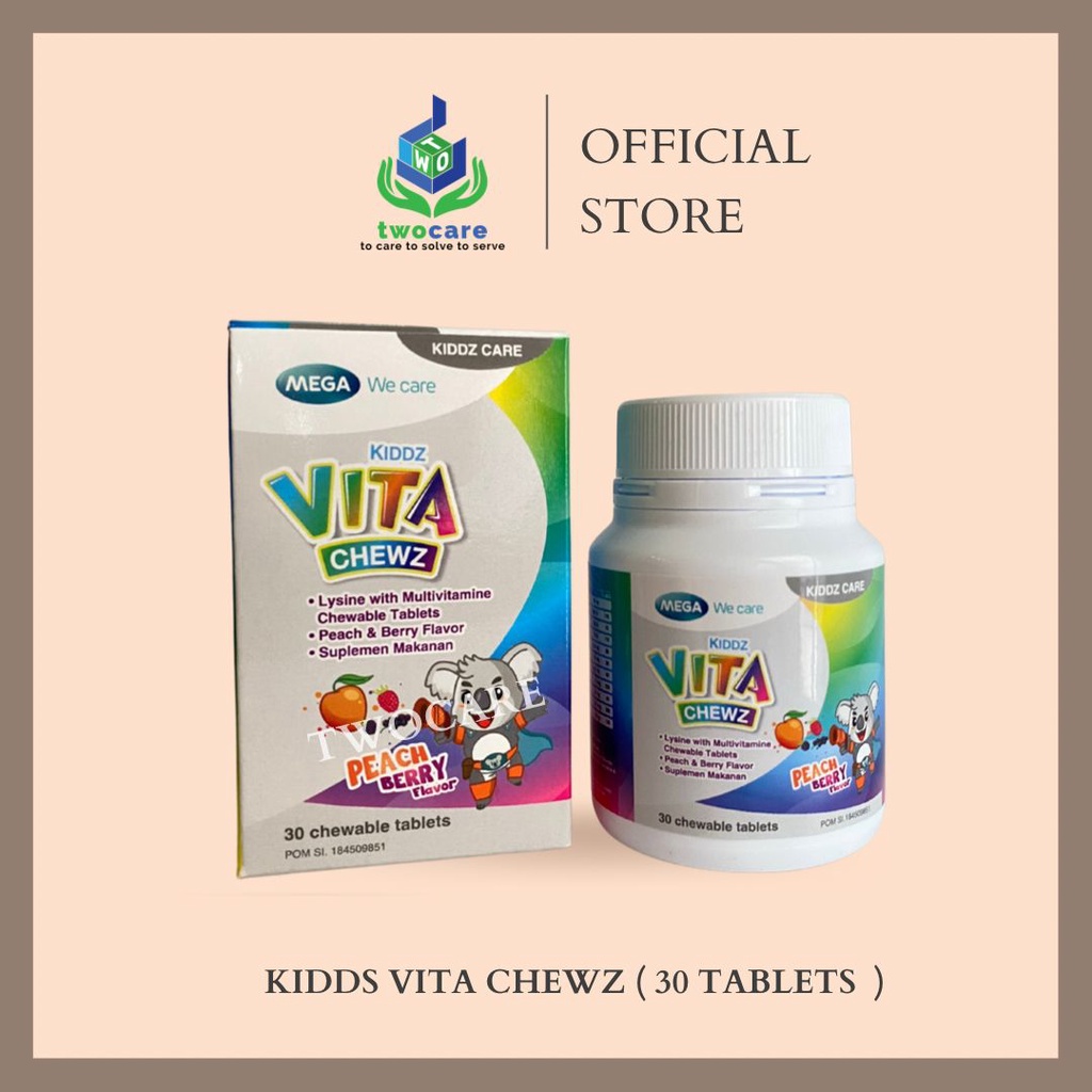 Mega We Care Kiddz Vita Chewz 30 Tablet Multivitamin Vitamin Anak