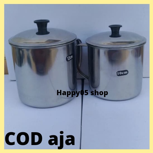 Mug Stenlis/ Gelas cangkir stenlis tutup