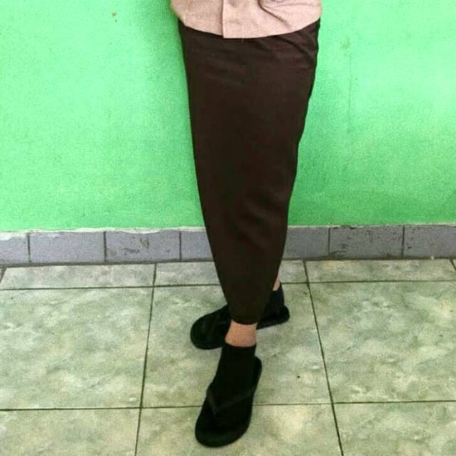 SET BAJU CROP ROK SPAN PRAMUKA SMA