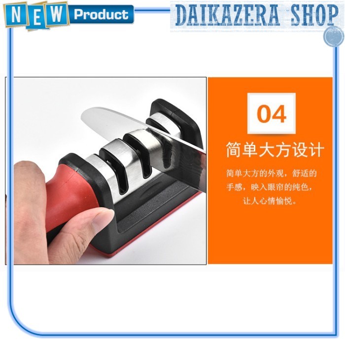 Pengasah Pisau Dapur Multifungsi Knife Sharpener Swift Sharp 3 Slot