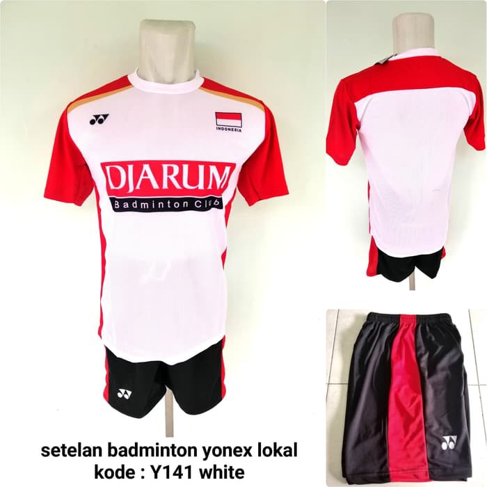 Setelan badminton Yonex Y141 WHITE jersey yonex djarum badminton murah