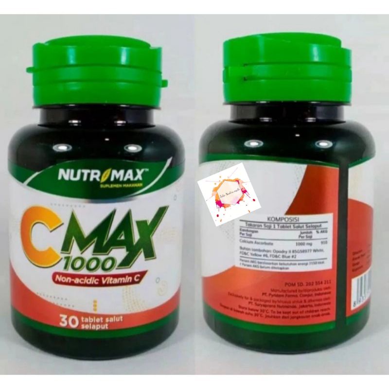 NUTRIMAX C MAX 1000 MG || DAYA TAHAN TUBUH || C-MAX