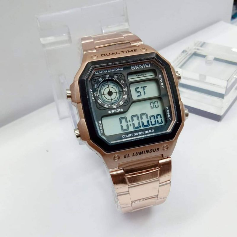 JAM TANGAN RANTAI SKMEI  DIGITAL 3,9CM