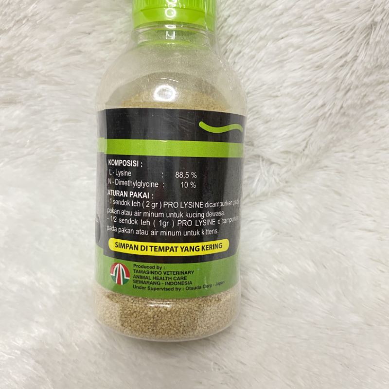 prolysine pro lysine 100gr penggemuk penambah nafsu makan kucing