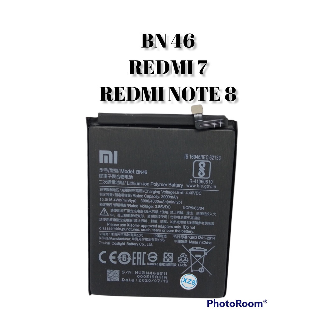 BATERAI XIAOMI REDMI 7 / REDMI NOTE 8 BN46 - BATRE BN 46 REDMI7 REDMI NOTE8