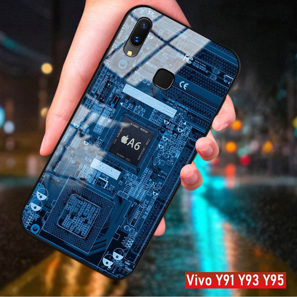 [H07] SoftCase Kaca VIVO Y91 Y93 Y95, SOFTCASE GLESS VIVO Y91 Y93 Y95,CASE HP VIVO Y91 Y93 Y95,CASE 