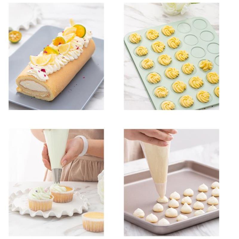 100 Pcs Kantong Pipa Icing Fondant Krim Kue Sekali Pakai Untuk Baking