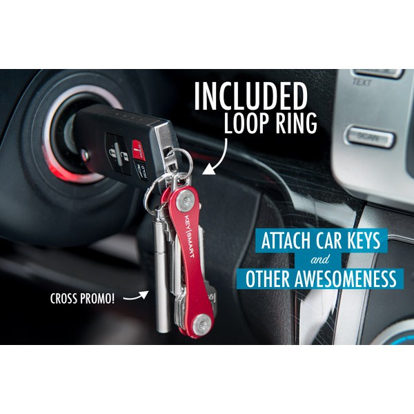 KeySmart Keychain Swiss army Key Holder Organizer EDC gantungan kunci