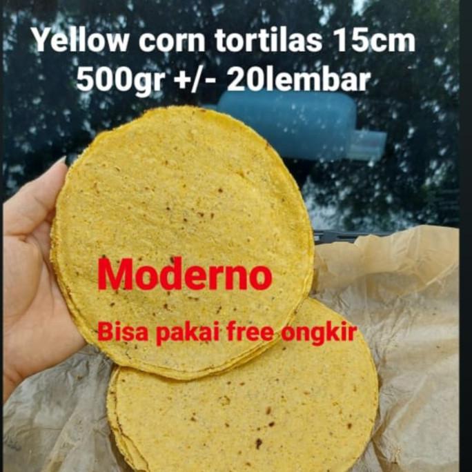 

Yellow corn tortilla / corn tortila 15cm 500gr / tortilla jagung TERLARIS TERPERCAYA ORIGINAL