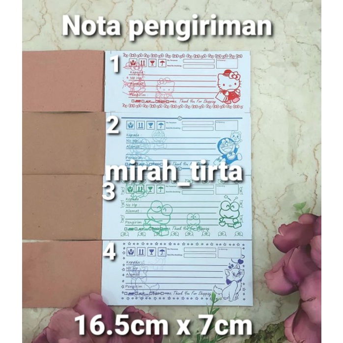 

Nota olshop . nota pengiriman olshop. nota pengiriman murah . nota motif