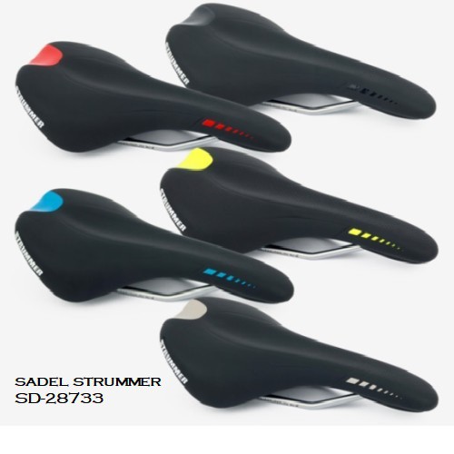 sadel sepeda gel STRUMMER untuk mtb roadbike seli lipat kode 28733