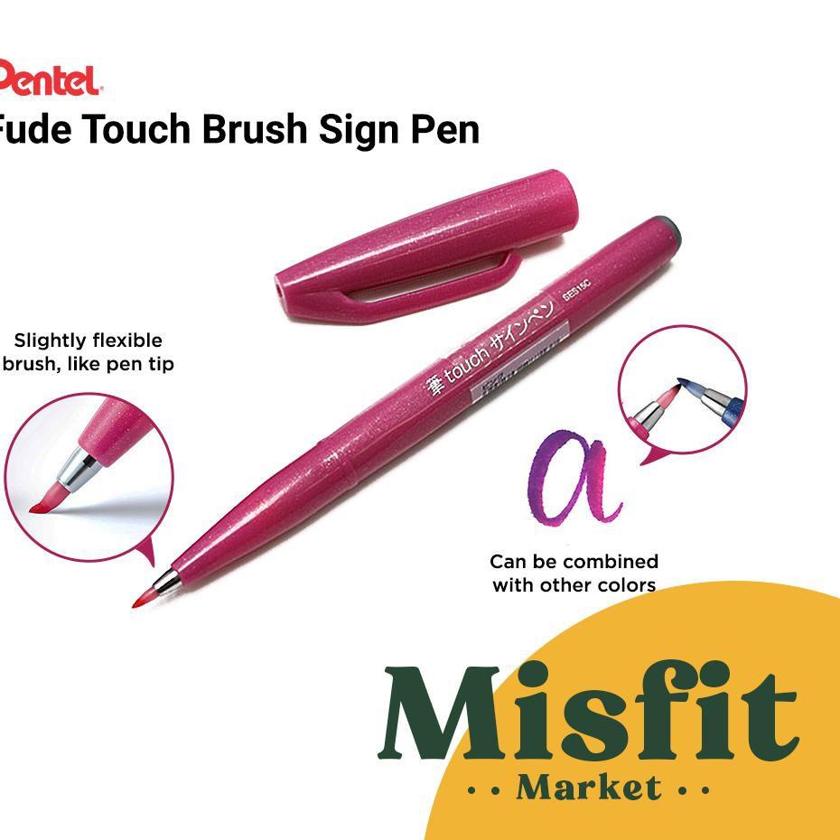 

Larismanis--Pentel Touch Brush Sign Pen Fude Spidol Kuas SES Kaligrafi