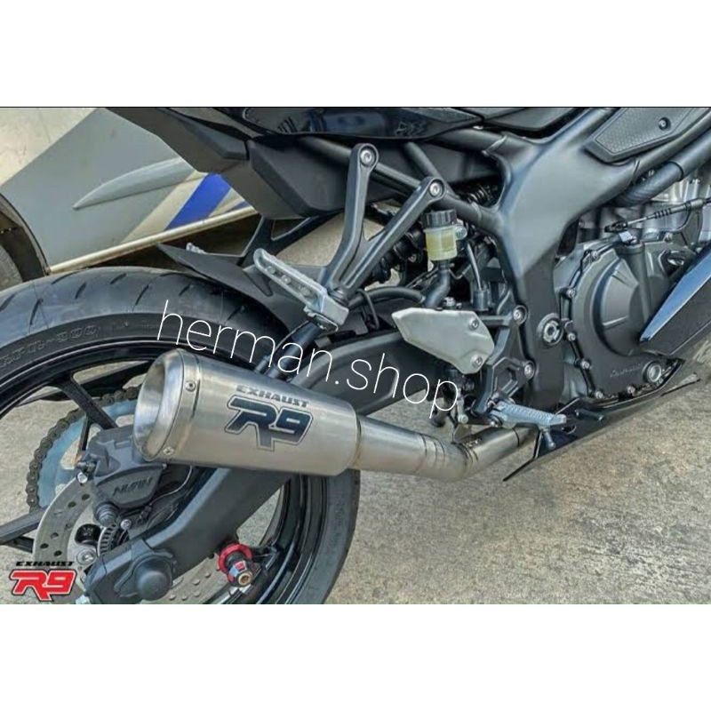 knalpot R9 m2 Titanium zx25r zx 25r original / Knalpot R9 titanium zx25r original
