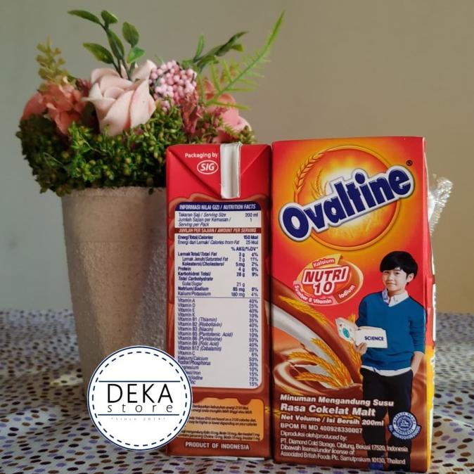 

(BISA COD) Susu Ovaltine UHT Chocolate Malt 200 ml HEMAT Kode 649