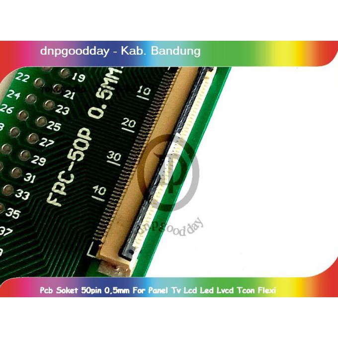 Pcb Soket 50Pin 0,5Mm For Panel Tv Lcd Led Lvcd Tcon Dnpgood11 Juara