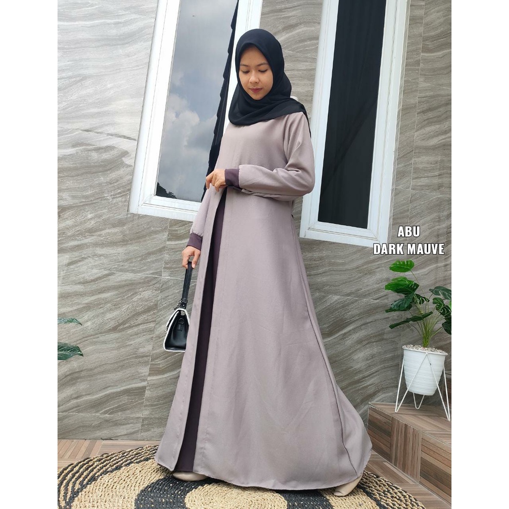 Gamis Ity Crepe Rompi / Gamis Ity Crepe Kombinasi / Gamis Ity Crepe Cardigan