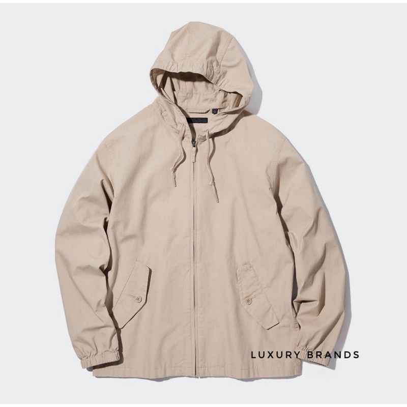 Jaket Parka UNIQLO Cotton Parka Beige Original