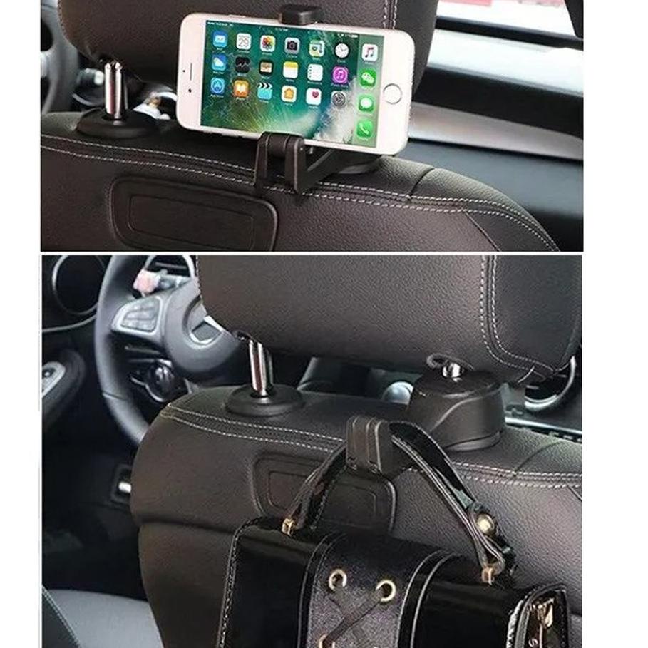 ➫ HOLDER HP JEPIT JOK MOBIL MULTIFUNGSI KAIT GANTUNGAN UNTUK BELAKANG JOK MOBIL ➳