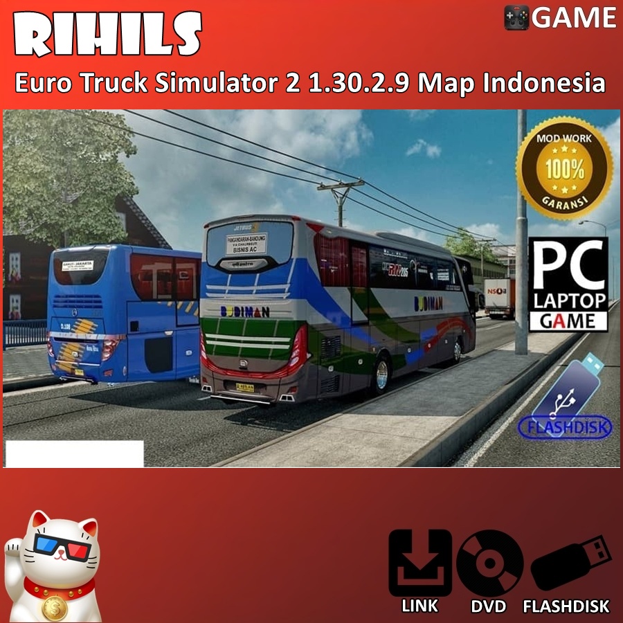 ETS2-Euro Truck Simulator 2 1.30.2.9 Game Bus Truk dan Map Indonesia Game PC Laptop