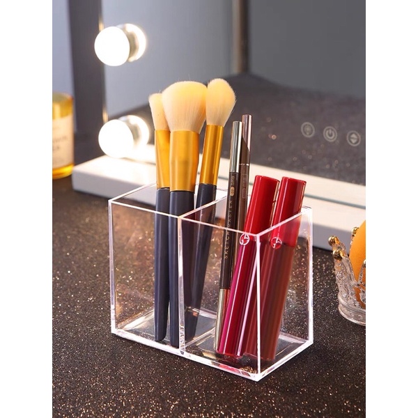 ACRYLIC BRUSH HOLDER / KOTAK PENYIMPAN BRUSH / BRUSH MAKE UP / TEMPAT PENYIMPAN BRUSH