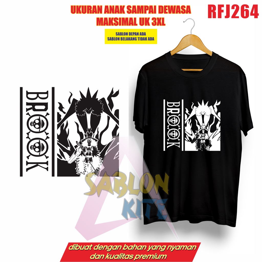 MURAH!!! KAOS KEREN ANIME BROOK RFJ264 ONE PIECE