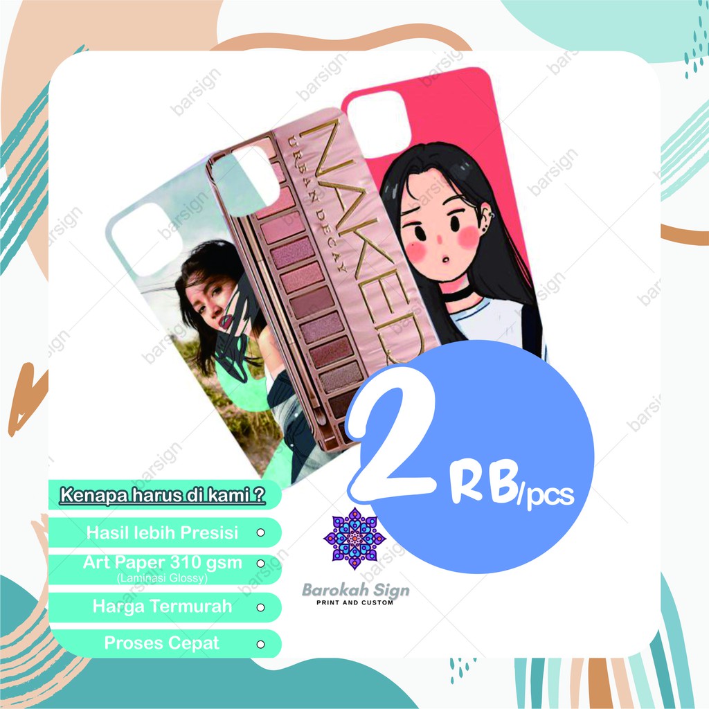 

(LAMINASI GLOSSY) PAPERCASE SATUAN CUSTOM GAMBAR