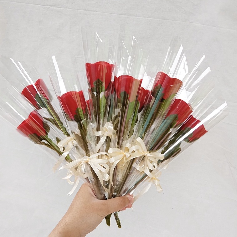 Buket Mawar Satuan | Buket flanel mawar single