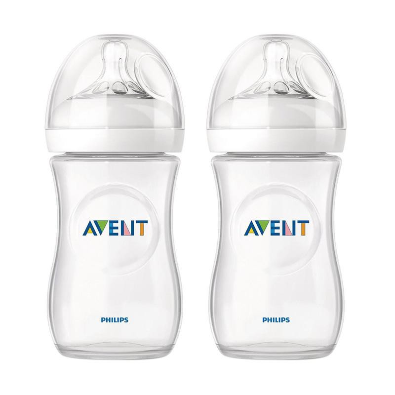 PHILIPS AVENT Natural botol isi 2/260ml Biru putih