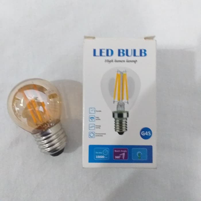 Lampu Candle E27 Filament Filamen Bulb 4w / Bola Lilin Filamen LED