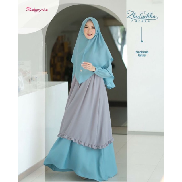 ZABANNIA / Dress Zhulaekha Set Free Pashmina by Zabannia