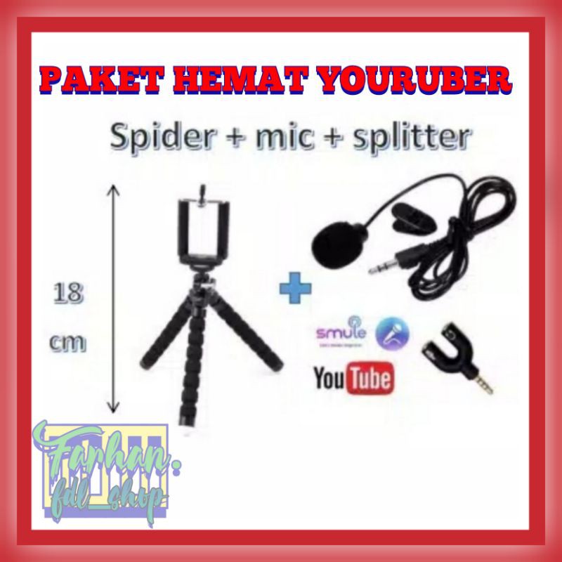 PAKET LENGKAP YOUTUBER VLOGGER ALAT REKAM