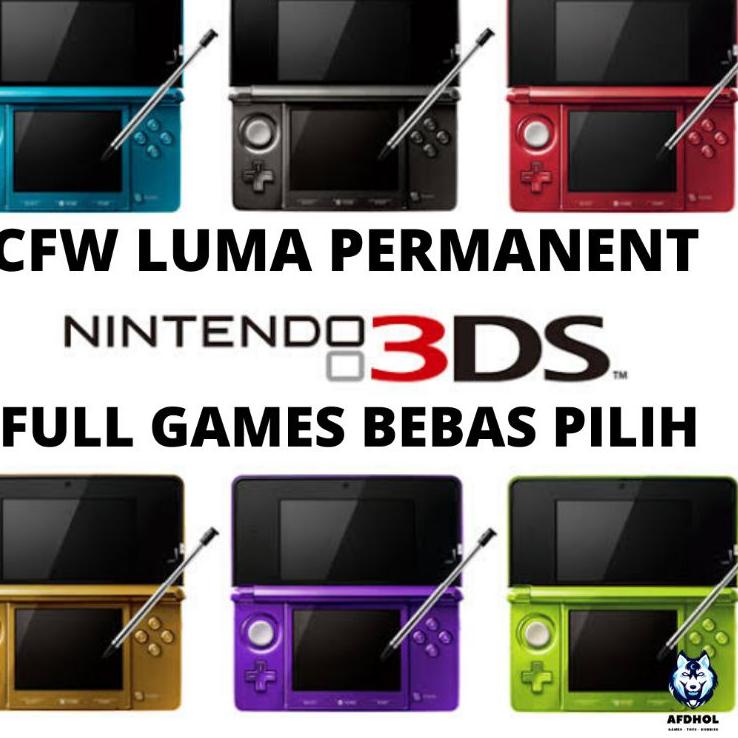 CSIi7I2--NINTENDO 3DS REGULAR CFW LUMA PERMANENT MEMORY 32GB 64GB 128GB FULL GAME NINTENDO OLD 3DS C