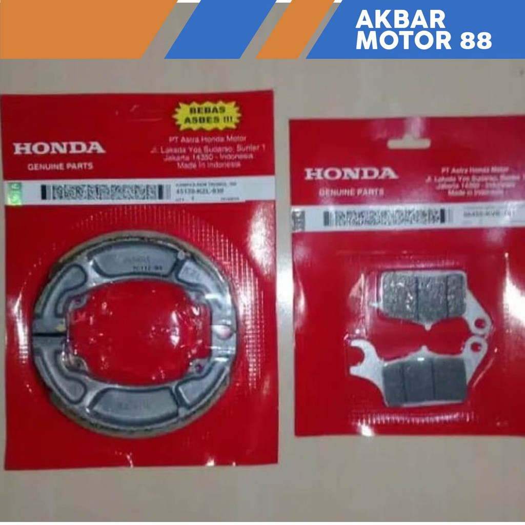 KAMPAS REM DEPAN BELAKANG HONDA VARIO 125 BEAT FI ORI HGP