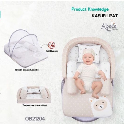 Omiland Baby Kasur bayi lipat ALPACA / Sailor / SLOTH series