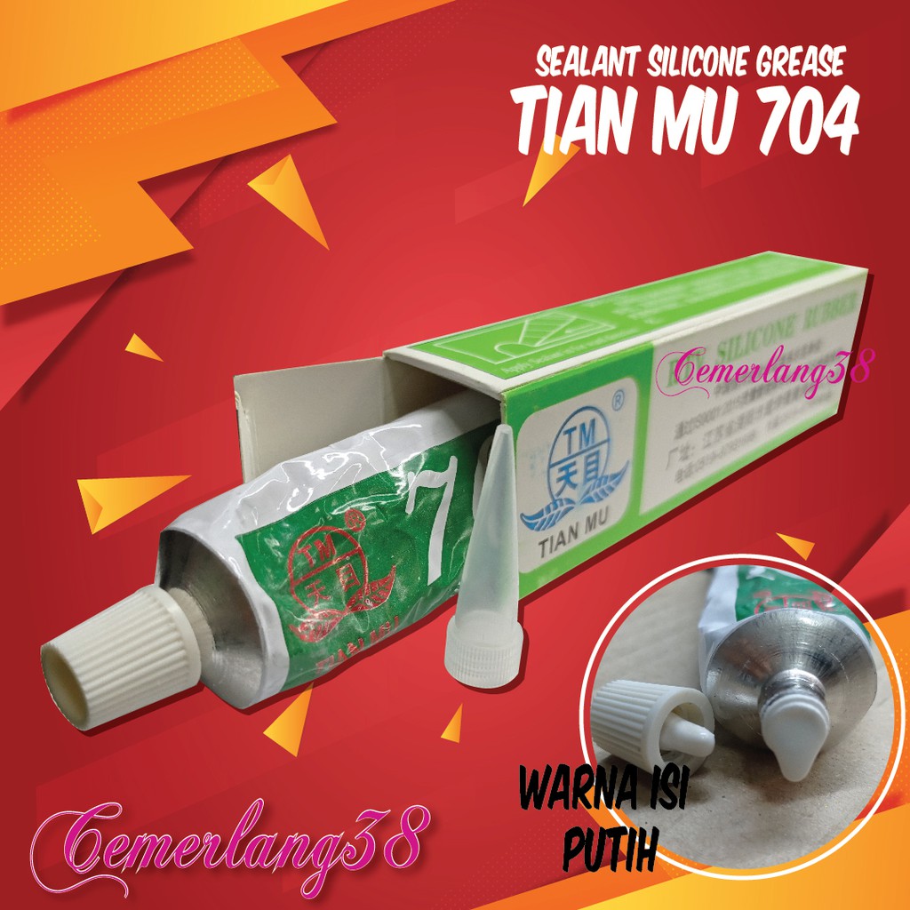 

Lem Tian Mu 704 Putih / Thermal Glue + Sealant Silicone Grease Tian Mu 704