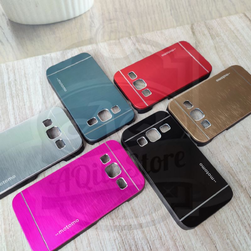 Case Motomo Samsung J1 Mini Prime ( SM-J106..) & Galaxy V2 Motomo Hardcase Metal Bumper
