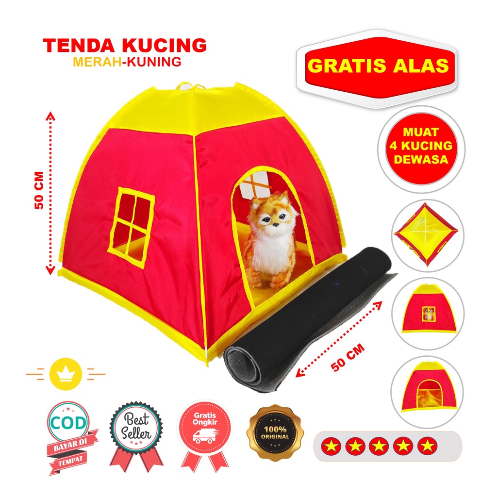 Kasur kucing, tempat tidur kucing/anjing/pet, tenda kucing, kitten, kitty, catlover, petdog, portabl