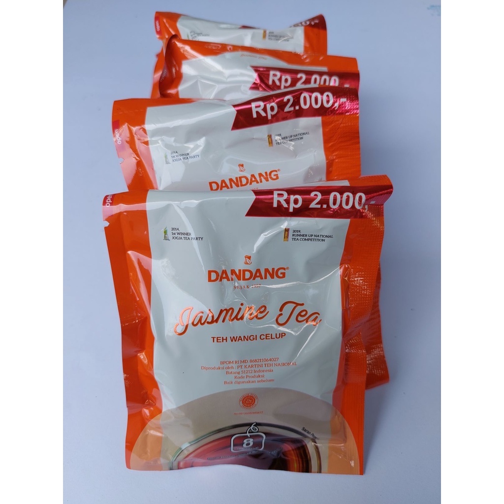 

Teh Dandang Renceng Jasmine isi 10x18gr / Teh Dangang Celup / Teh Dangang Celup 2000 / Teh Solo