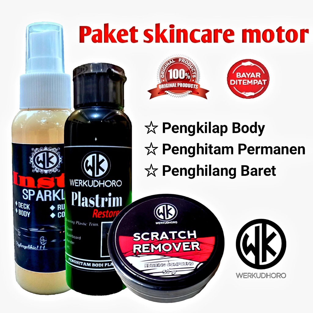 Insta Sparkling Plastrim Restored Rubbing Compound / Pengkilap Body Motor &amp; Mobil