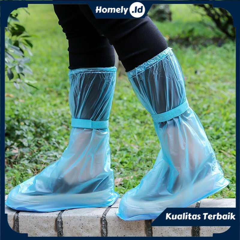Cover Pelindung Pembungkus Sepatu Sarung Panjang Sepatu Anti Air Hujan Debu Anti Selip Waterproof
