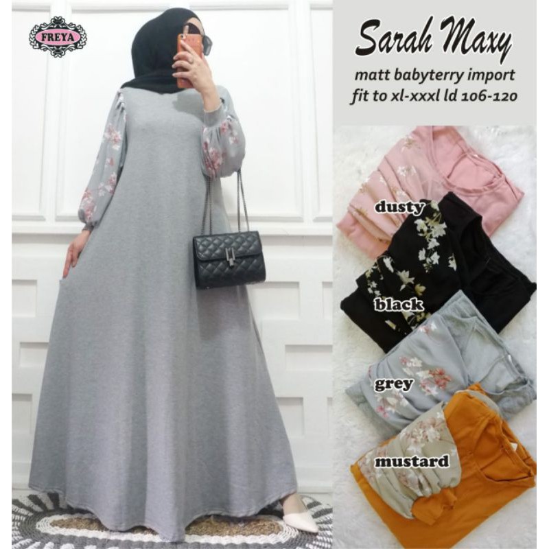Sarah Maxy By:Freya/Gamis/Maxy/Fashion Muslim Wanita