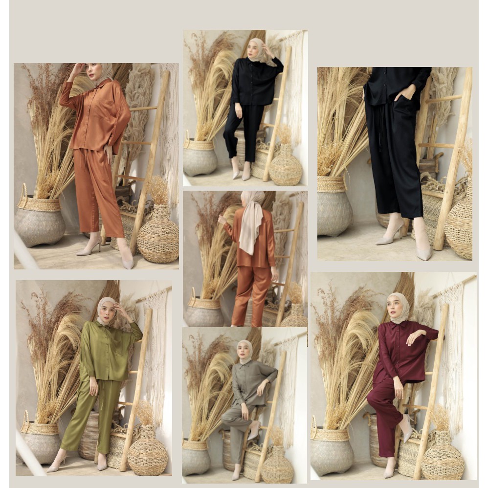 ALFAZZA/ DAILY SET RAYON VISCOSE PREMIUM BIG SIZE L-XXL SAMPAI LD 120CM/PAJAMAS/PIYAMA SET WANITA