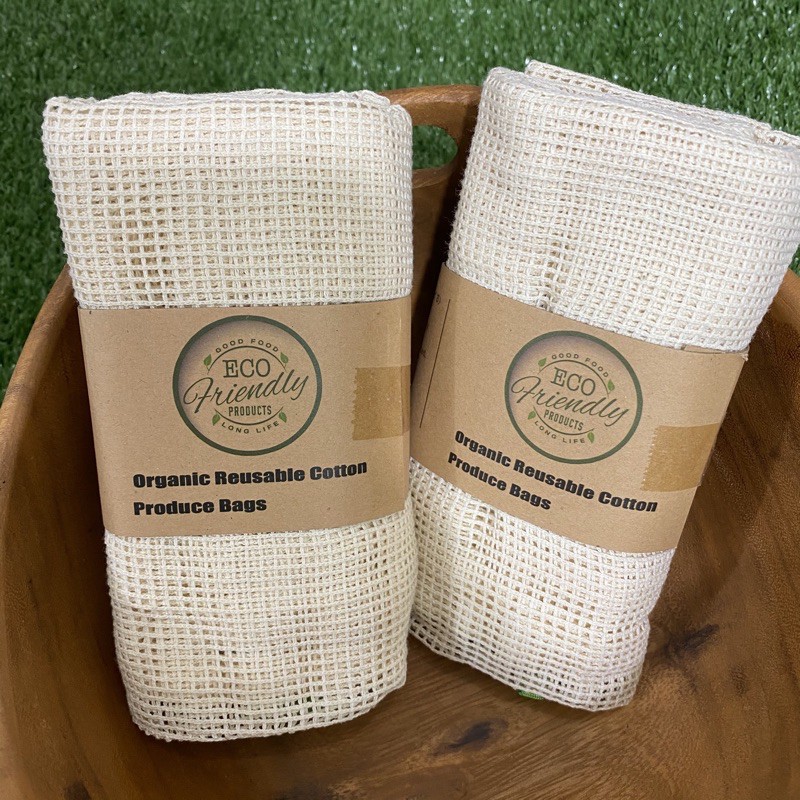 Organic Reusable Cotton Produce bags