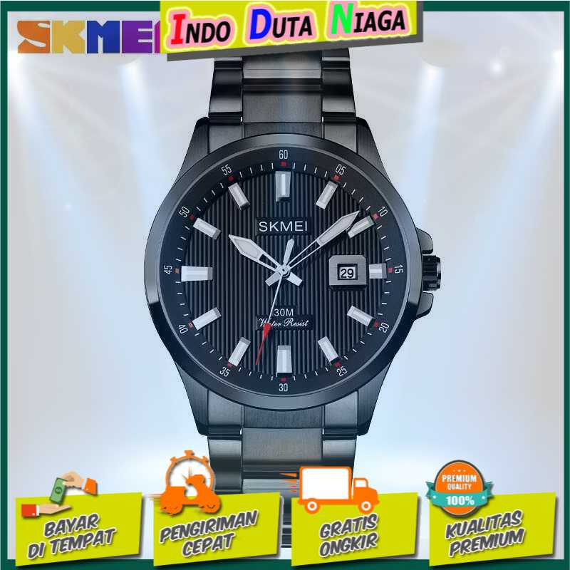 IDN - SKMEI Jam Tangan Analog Pria Stainless Steel - 1654