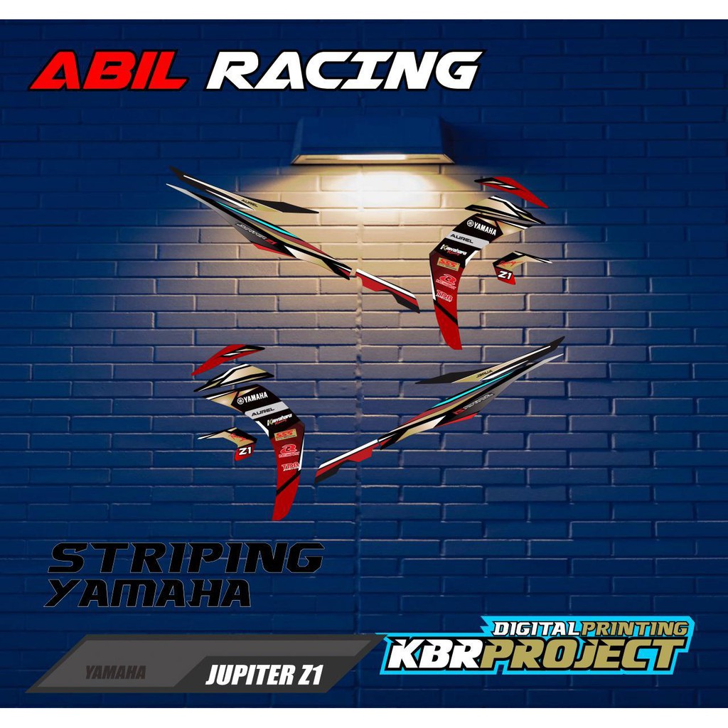 Striping - stiker motor -striping variasi   jupiter z1